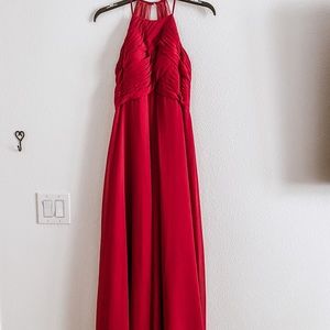 Burgundy Azazie Ginger Bridesmaid Dress